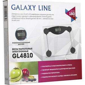 фото Весы напольные galaxy gl4810, чёрный