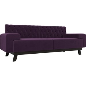 Прямой диван АртМебель Мюнхен Люкс велюр фиолетовый кресло артмебель торин люкс велюр фиолетовый