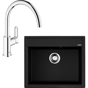 

Кухонная мойка и смеситель Omoikiri Daisen 60 BL, Grohe BauEdge черная (4993622, 31367000), Daisen 60 BL, Grohe BauEdge черная (4993622, 31367000)