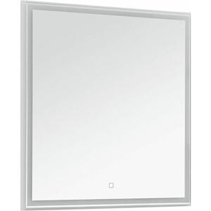 Зеркало Aquanet Nova Lite 75 с подсветкой, белый глянец (242271) зеркало шкаф aquanet кастильо 160 белый 183178