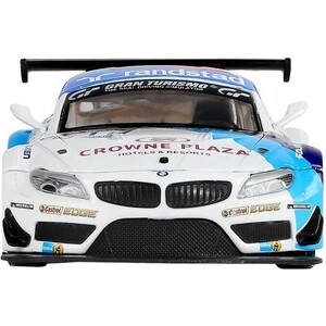 Машина Автопанорама BMW Z4 GT3, белый, масштаб 1:32, свет, звук, инерция - JB1251302 - фото 3