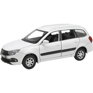 Купить Машина Автопанорама LADA GRANTA CROSS, белый, масштаб 1:24, свет, звук, инерция - JB1251203, Машинки