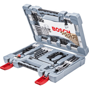 Набор бит и сверл Bosch 76 предметов X-Line Premium (2.608.P00.234) сверло по бетону golden line 12 х 150 мм цилиндрический хвостовик matrix