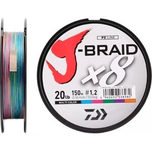 фото Леска плетеная daiwa j-braid x8 300м 0,42мм (46,5кг) мультиколор