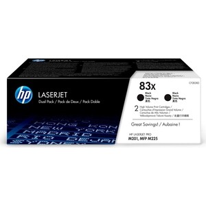 

Картридж лазерный HP 83X CF283XD черный x2 упак. (4400стр.), 83X CF283XD черный x2 упак. (4400стр.)