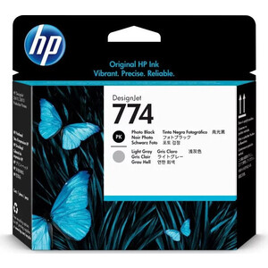 Картридж струйный HP 774 P2W00A черный/светло-серый (775мл) картридж для струйного принтера hp 81 c4934a светло голубой оригинал