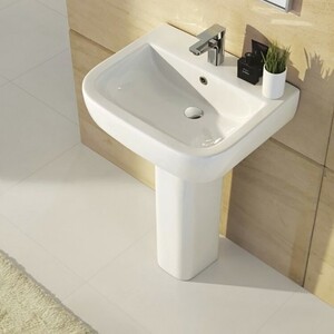 фото Раковина belbagno alpina 56x45 с пьедесталом (bb10100l, bb10100p)