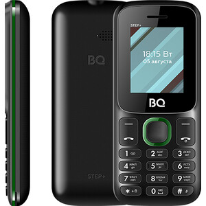 Мобильный телефон BQ 1848 Step+ Black/Green 1848 Step+ Black/Green - фото 1