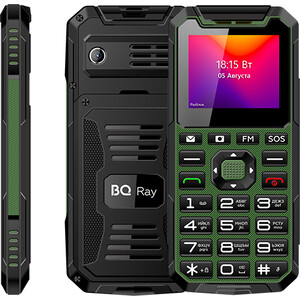 Мобильный телефон BQ 2004 Ray Green/Black 2004 Ray Green/Black - фото 1