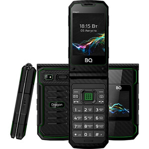 Мобильный телефон BQ 2822 Dragon Black/Green 2822 Dragon Black/Green - фото 1