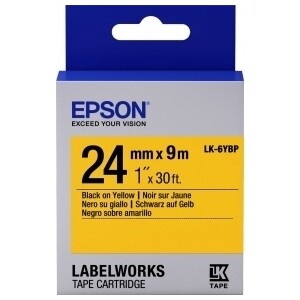 

Лента Epson Tape LK-6YBP Pastel Blk/Yell 24/9 (C53S656005), Tape LK-6YBP Pastel Blk/Yell 24/9 (C53S656005)