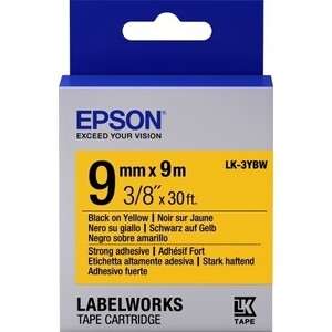 

Лента Epson Tape LK-3YBW Strng adh Blk/Yell 9/9 (C53S653005), Tape LK-3YBW Strng adh Blk/Yell 9/9 (C53S653005)