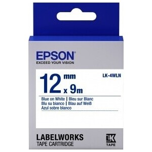 

Лента Epson Tape LK-4WLN Std Blue/Wht 12/9 (C53S654022), Tape LK-4WLN Std Blue/Wht 12/9 (C53S654022)