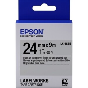 

Лента Epson Tape LK-6SBE Matte Blk/MattSiv 24/9 (C53S656009), Tape LK-6SBE Matte Blk/MattSiv 24/9 (C53S656009)