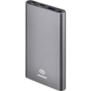 фото Мобильный аккумулятор digma dg-me-10000 li-pol 10000mah 3a темно-серый 1xusb