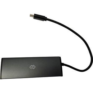 Разветвитель USB-C Digma HUB-4U3.0-UC-G 4 порт. серый dodocool usb c к superspeed ​​4 портовый usb 3 0 концентратор с usb type c входной порт зарядки питания
