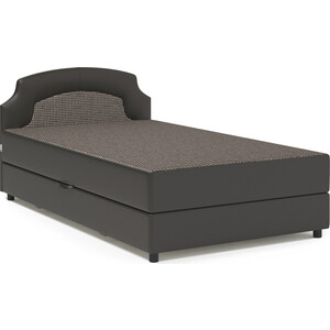 Кровать Шарм-Дизайн Шарм 100 Корфу коричневый и экокожа шоколад кровать мебелико далия эко кожа коричневый
