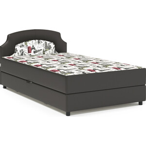 Кровать Шарм-Дизайн Шарм 100 велюр Париж и экокожа шоколад кровать тахта можга красная звезда р425 бук