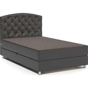 Кровать Шарм-Дизайн Премиум 100 Корфу коричневый и экокожа шоколад кровать мебелико далия эко кожа коричневый
