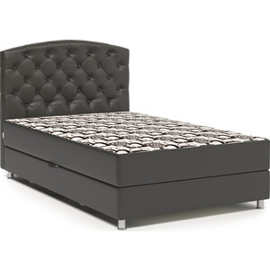 Кровать Шарм-Дизайн Премиум 100 экокожа шоколад и ромб матрас премиум аврора в чехле магнетик 1400 2000