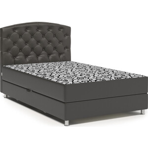 Кровать Шарм-Дизайн Премиум 100 экокожа шоколад и узоры матрас премиум аврора в чехле магнетик 1400 2000