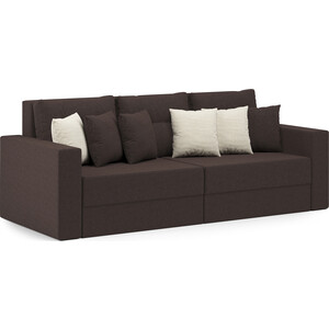 Диван-кровать Шарм-Дизайн Мэдисон рогожка коричневый интерьерная кровать мебелико камилла эко кожа бежево коричневый