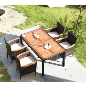 Комплект мебели из искусственного ротанга Afina garden AFM-460 150x90 Brown (4+1)