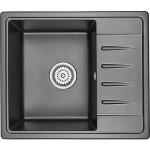 Кухонная мойка Granula Standart ST-5803 черный коробка клапанная standart прямоугольная rain