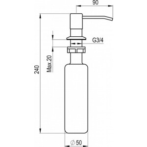 Дозатор для мыла Granula GR-1403 базальт