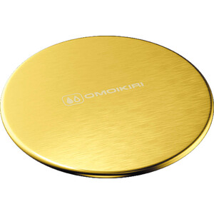 Декоративная крышка сифона Omoikiri DEC-LG светлое золото (4957090) тарелка декоративная полистоун листья золото 1 5х13х12 см