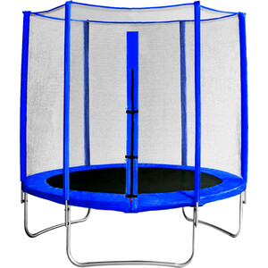 фото Батут кмс trampoline 10 диаметр 3,0 м синий с защитной сеткой