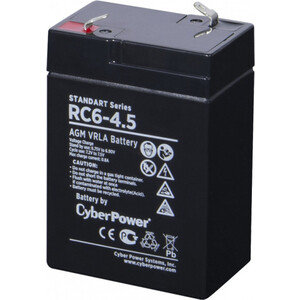 Аккумуляторная батарея CyberPower RC 6-4.5 аккумуляторная батарея cyberpower standart series rc 12 12