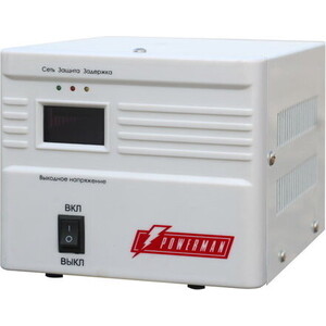 Стабилизатор PowerMan AVS 500A стабилизатор напряжения для котла teplocom st 1515 1515ва 220в uвх 145 260в