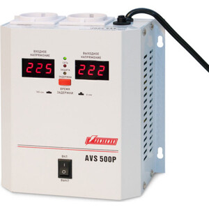 Стабилизатор PowerMan AVS 500P стабилизатор напряжения для котла teplocom st 1515 1515ва 220в uвх 145 260в