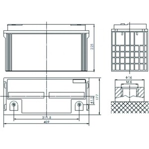 фото Батарея powerman ca121000/ups