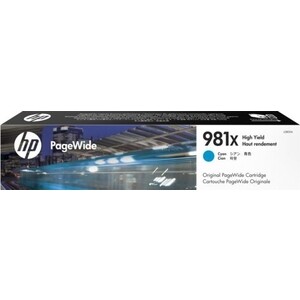 Картридж HP 981X Cyan Original PageWide (L0R09A) картридж hp 981y cyan original pagewide l0r13a