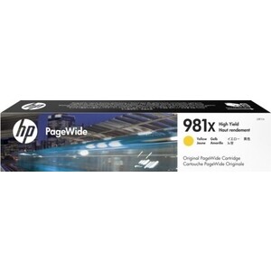 Картридж HP 981X Yellow Original PageWide (L0R11A) лазерный картридж easyprint lh 400x ce400x 507x 507 x enterprise 500 для hp