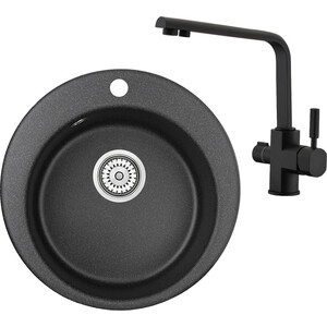 

Кухонная мойка и смеситель Granula GR-4801, Kaiser Decor 40144-9 черный, GR-4801, Kaiser Decor 40144-9 черный
