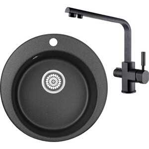 

Кухонная мойка и смеситель Granula GR-4801, Kaiser Decor 40144-2 черный, GR-4801, Kaiser Decor 40144-2 черный