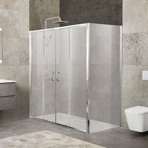 фото Душевой уголок belbagno unique ah-21 150-180х80 рифленый punto, хром (unique-ah-21-150/180-80-p-cr)