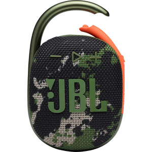 Портативная колонка JBL CLIP 4 (JBLCLIP4SQUAD) (моно, 5Вт, Bluetooth, 10 ч) зеленый портативная колонка jbl clip 4 jblclip4pink моно 5вт bluetooth 10 ч розовый