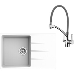 

Кухонная мойка и смеситель Ewigstein G-60F, Lemark Comfort LM3071C-Gray иней/хром, G-60F, Lemark Comfort LM3071C-Gray иней/хром