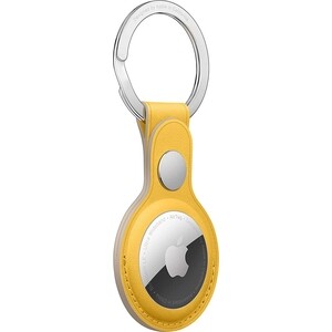 Брелок-подвеска Apple AirTag Leather Key Ring - Meyer Lemon (MM063ZM/A)