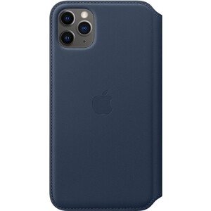 фото Чехол apple iphone 11 pro max leather folio deep sea blue (my1p2zm/a)