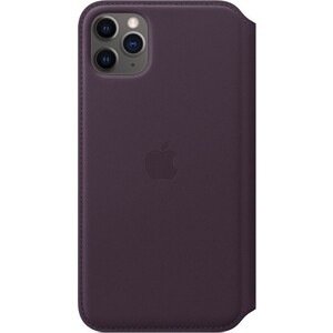 фото Чехол apple iphone 11 pro max leather folio aubergine (mx092zm/a)