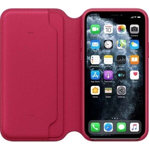 фото Чехол apple iphone 11 pro leather folio raspberry (my1k2zm/a)