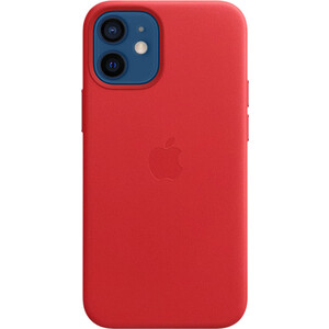 фото Чехол apple iphone 12 mini leather case with magsafe, red (mhk73ze/a)