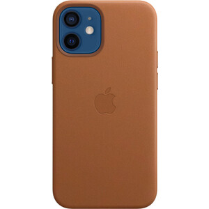 фото Чехол apple iphone 12 mini leather case with magsafe, saddle brown (mhk93ze/a)