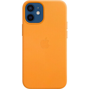 фото Чехол apple iphone 12 mini leather case with magsafe, california poppy (mhk63ze/a)