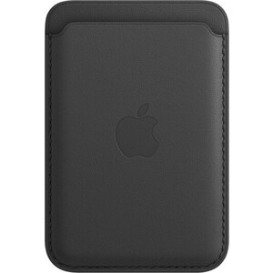 фото Чехол-бумажник apple iphone leather wallet with magsafe, black (mhlr3ze/a)